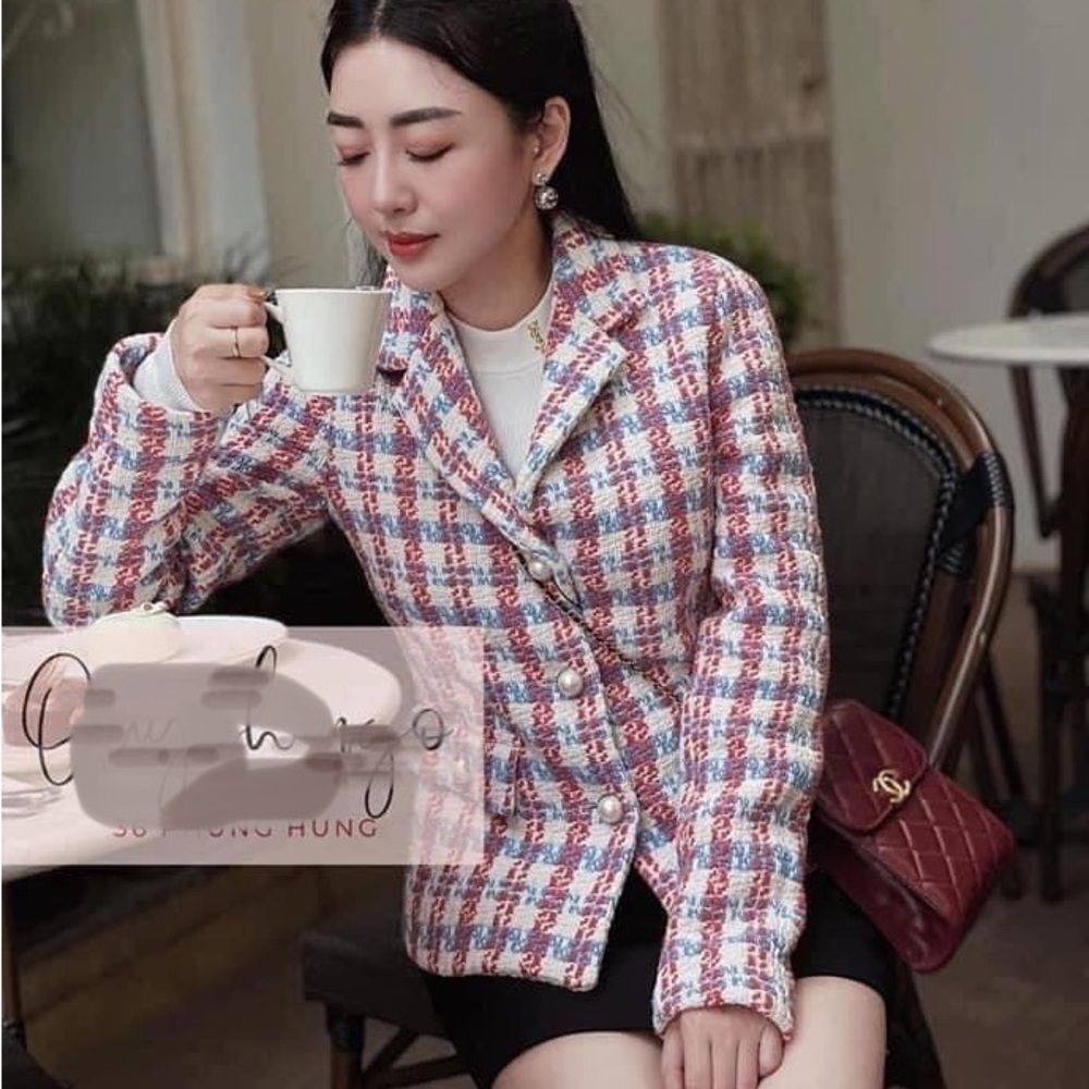 ZARA PEARL BUTTON TEXTURED JACKET XS